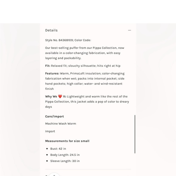 Free People Color Changing Scrunch Pippa Packable Puffer NWT Size Small - Picture 8 of 17